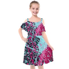 Kids  Cut Out Shoulders Chiffon Dress 