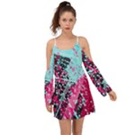 Colorful Splashes Grunge, Abstract Art Boho Dress