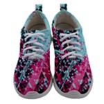 Colorful Splashes Grunge, Abstract Art Women Athletic Shoes