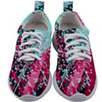 Colorful Splashes Grunge, Abstract Art Kids Athletic Shoes