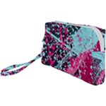 Colorful Splashes Grunge, Abstract Art Wristlet Pouch Bag (Small)