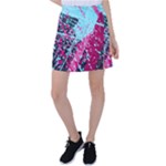 Colorful Splashes Grunge, Abstract Art Tennis Skirt