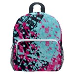 Colorful Splashes Grunge, Abstract Art Kids  Age 5-10 Lightweight School Backpack with Side Pockets