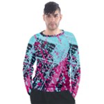 Colorful Splashes Grunge, Abstract Art Men s Long Sleeve Raglan T-Shirt