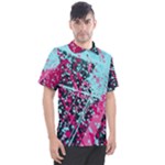 Colorful Splashes Grunge, Abstract Art Men s Polo T-Shirt