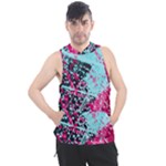 Colorful Splashes Grunge, Abstract Art Men s Sleeveless Hoodie