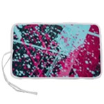 Colorful Splashes Grunge, Abstract Art Pen Storage Case (L)