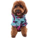 Colorful Splashes Grunge, Abstract Art Dog Coat