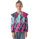 Colorful Splashes Grunge, Abstract Art Kids  Peter Pan Collar Blouse