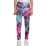 Colorful Splashes Grunge, Abstract Art Kids  Skirted Pants