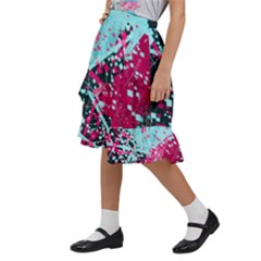 Kids  Ruffle Flared Wrap Midi Skirt 