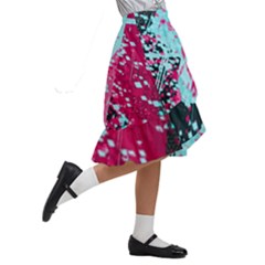 Kids  Ruffle Flared Wrap Midi Skirt 