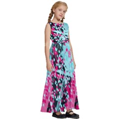 Kids  Satin Sleeveless Maxi Dress 