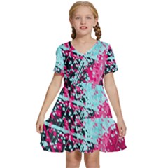 Kids  Short Sleeve Tiered Mini Dress 