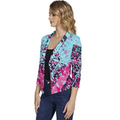 Women s Casual 3/4 Sleeve Spring Jacket 