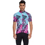 Colorful Splashes Grunge, Abstract Art Men s Short Sleeve Cycling Jersey