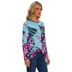 Long Sleeve Crew Neck Pullover Top 