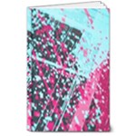 Colorful Splashes Grunge, Abstract Art 8  x 10  Hardcover Notebook