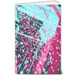 Colorful Splashes Grunge, Abstract Art 8  x 10  Softcover Notebook