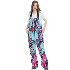 Women s Front Zip Ski And Snowboard Bib Pants 