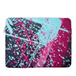 Colorful Splashes Grunge, Abstract Art 15  Vertical Laptop Sleeve Case With Pocket