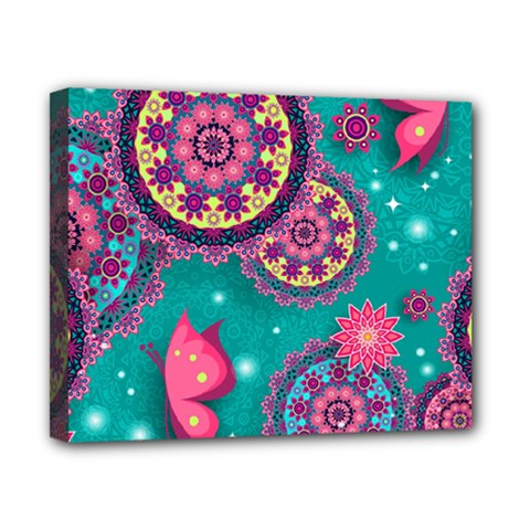 Floral Pattern, Abstract, Colorful, Flow Canvas 10  x 8  (Stretched) from ArtsNow.com