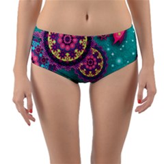 Reversible Mid-Waist Bikini Bottoms 