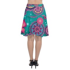 Chiffon Wrap Front Skirt 