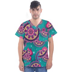 Men s V-Neck Scrub Top 