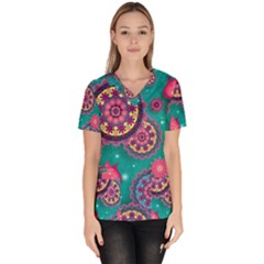 Women s V-Neck Scrub Top 