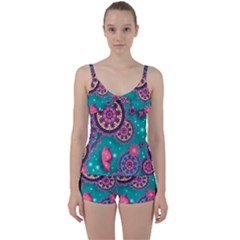 Tie Front Two Piece Tankini 