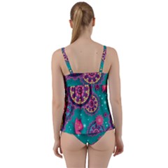 Twist Front Tankini Set 