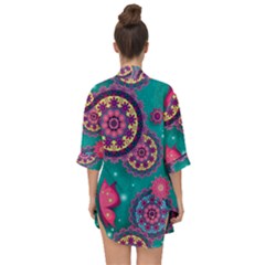 Open Front Chiffon Kimono 