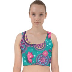 Velvet Racer Back Crop Top 