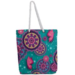 Full Print Rope Handle Tote (Large) 