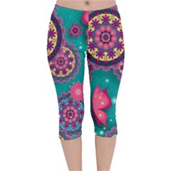 Velvet Capri Leggings  