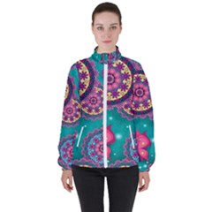 Women s High Neck Windbreaker 