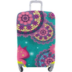 Floral Pattern, Abstract, Colorful, Flow Luggage Cover (Large) from ArtsNow.com