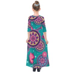 Kids  Quarter Sleeve Maxi Dress 