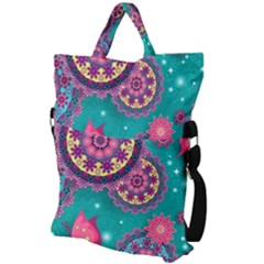 Fold Over Handle Tote Bag 