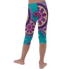 Kids  Lightweight Velour Capri Leggings  