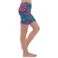 Kids  Lightweight Velour Capri Yoga Leggings 