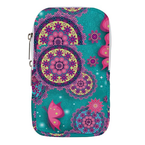 Floral Pattern, Abstract, Colorful, Flow Waist Pouch (Small) from ArtsNow.com