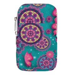 Floral Pattern, Abstract, Colorful, Flow Waist Pouch (Large) from ArtsNow.com