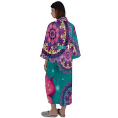 Maxi Satin Kimono 