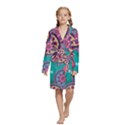 Kids  Long Sleeve Velvet Lounge Robe 