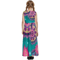 Kids  Satin Sleeveless Maxi Dress 