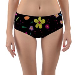 Reversible Mid-Waist Bikini Bottoms 