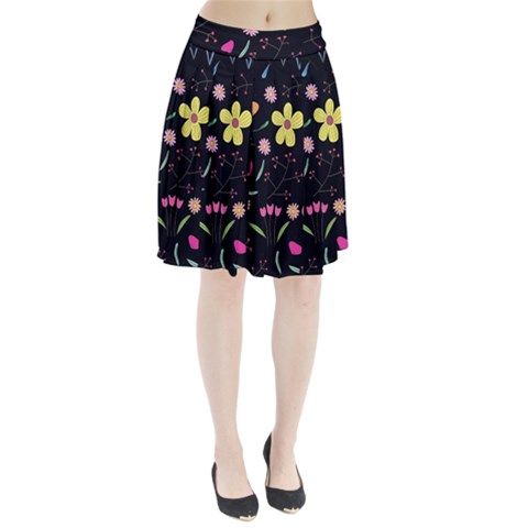 Foliage Pattern, Adorable Beautiful Pleated Skirt from ArtsNow.com