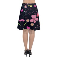 Chiffon Wrap Front Skirt 